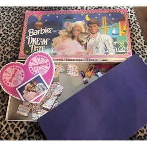 Barbie Dream Date Board Game 50688 Golden 1992 READ- Not Complete - For Parts‎
